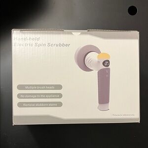 Electric Spin Scrubber with Multiple Brush Heads